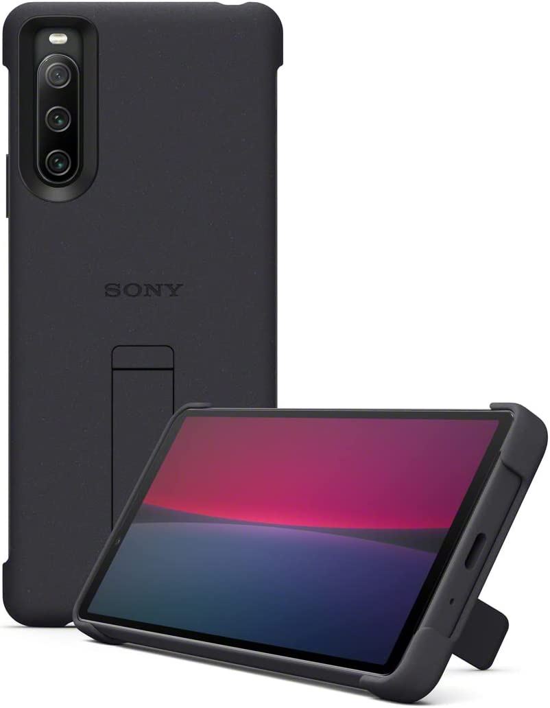 Official Sony Xperia 10 IV Style Back Cover Black - XQZ-CBBC/BGENG