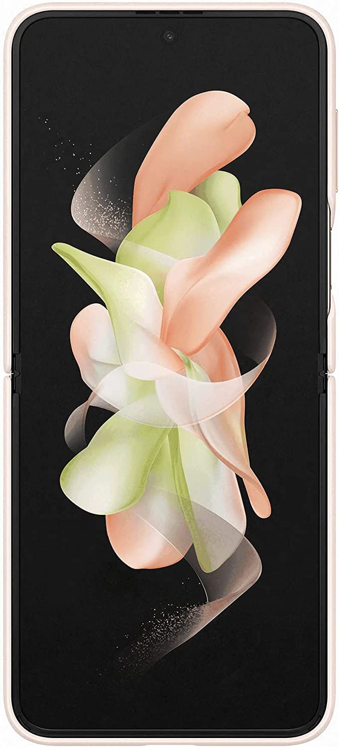 Official Samsung Galaxy Z Flip 4 Flap Leather Cover Peach - EF-VF721LPEGWW