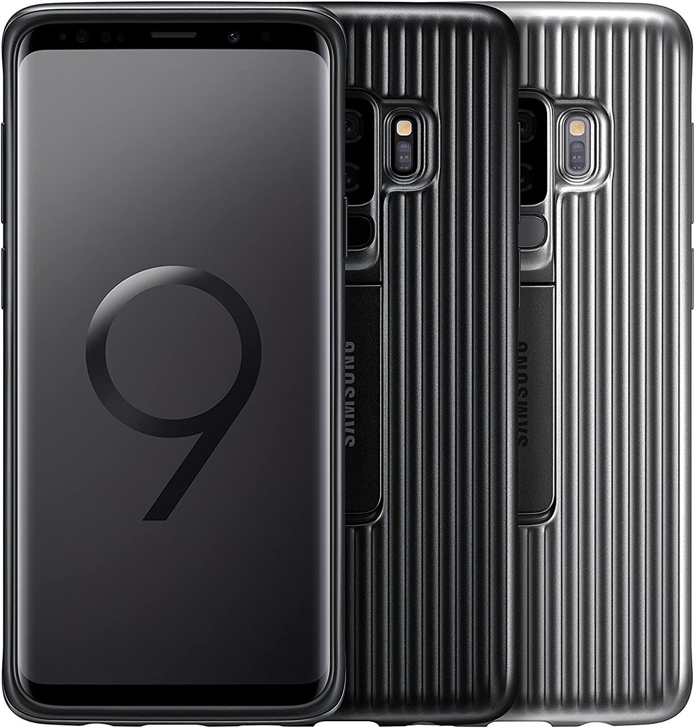 Official Samsung Galaxy S9 Plus Standing Cover Silver - EF-RG965CSEGWW