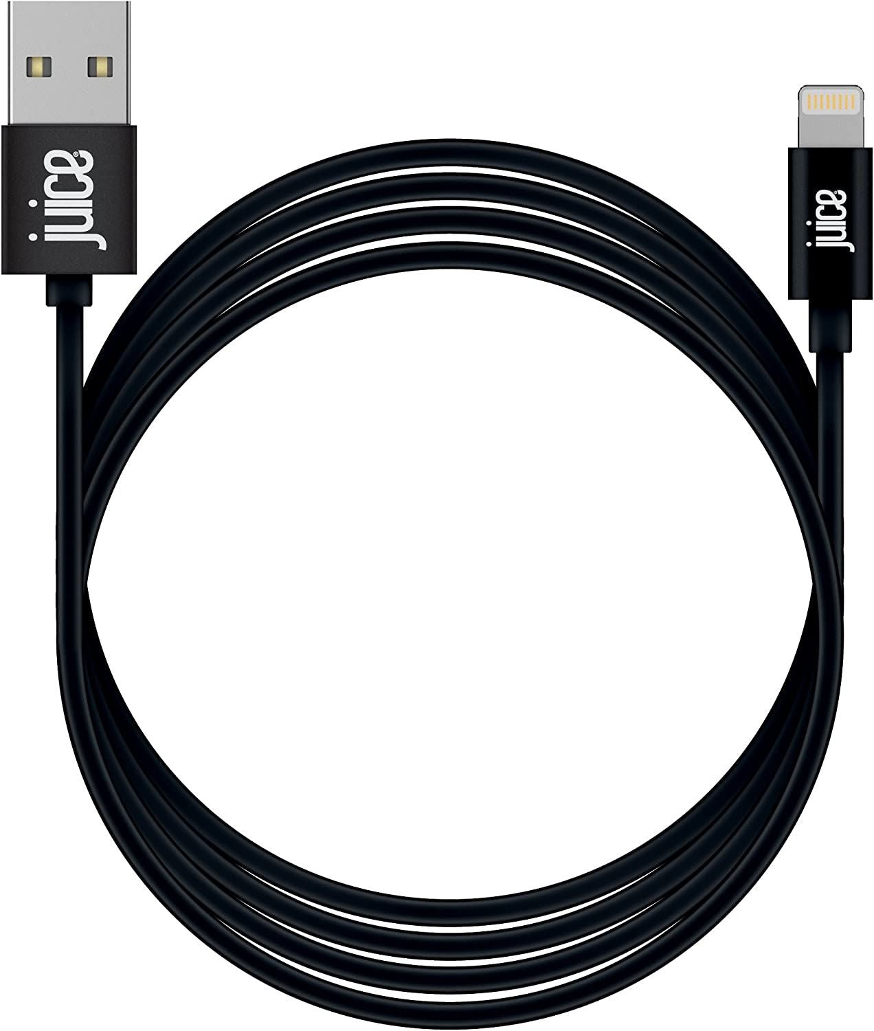 Official Juice 3M Black USB A to Lightning Cable - JUICEXXLCABLE-BLACK