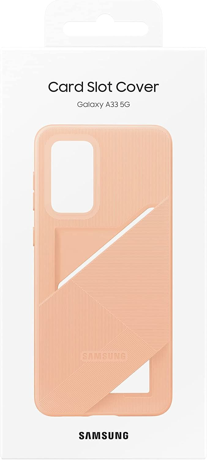 Official Samsung Galaxy A33 5G Card Slot Case/Cover Awesome Peach - EF-OA336TPEGWW