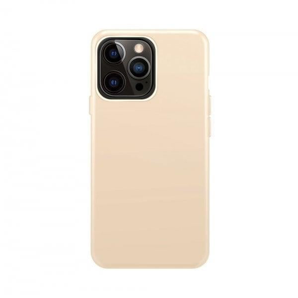 Official Xqisit Silicone Case for iphone 14 Pro Max 6.7" Silky Nude - 50538