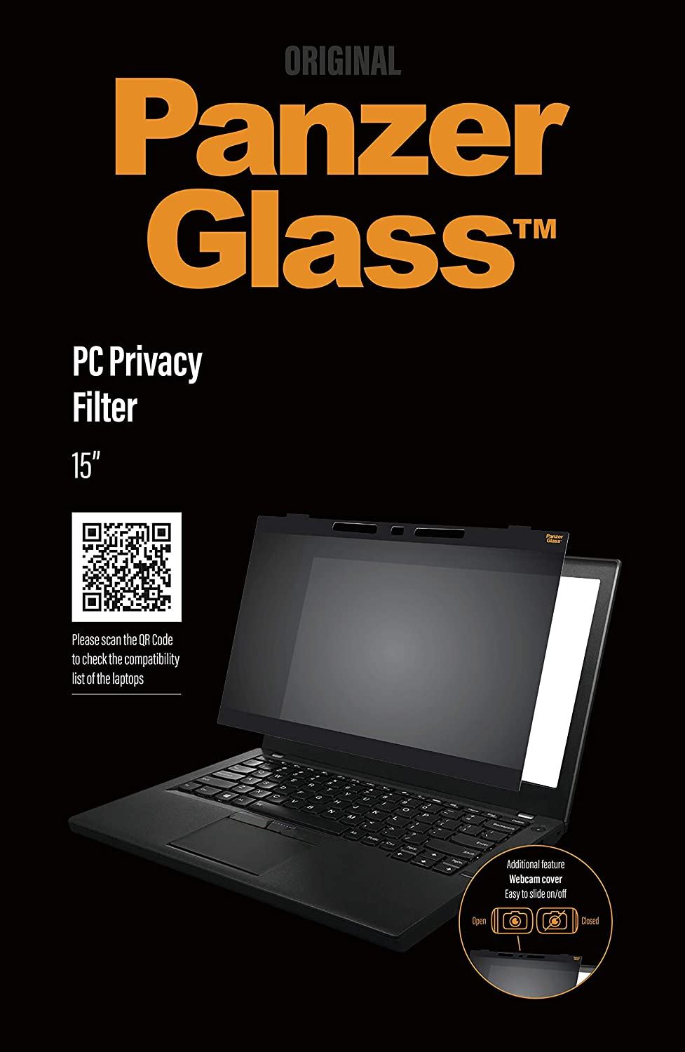 Official Panzer Glass Privacy Filter for 15" Laptop - PG0515