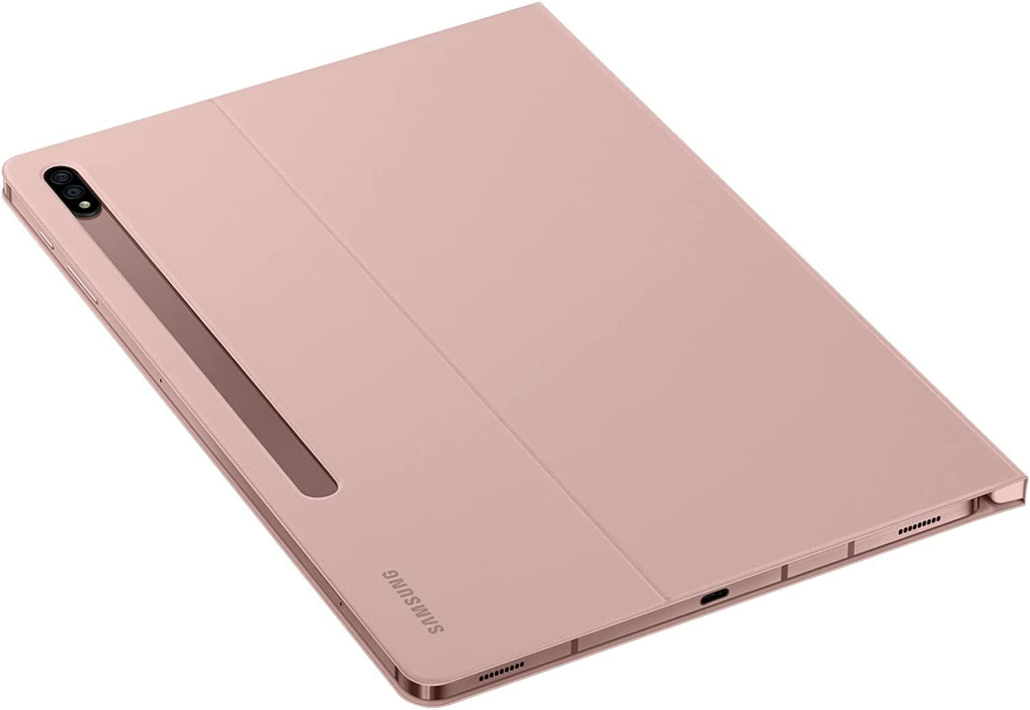 Official Samsung Galaxy Tab S7/S8 Book Cover Pink - EF-BT870PAEGEU