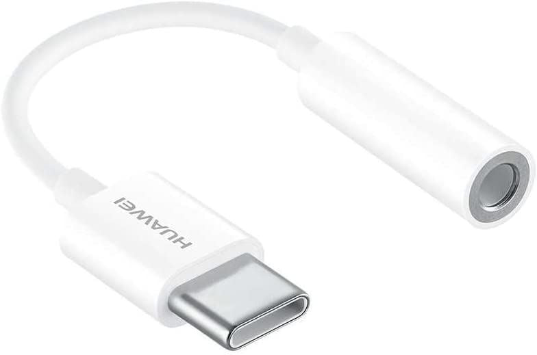 Official Huawei CM20 Headphone Jack Adapter USB C to 3.5mm White - 55030086