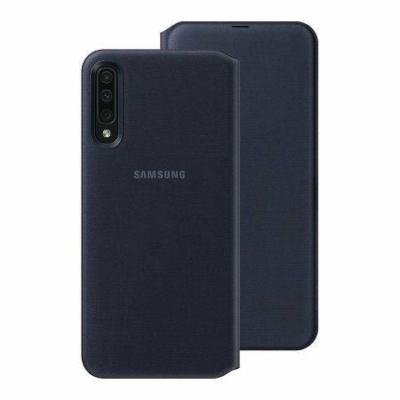 Official Samsung Galaxy A30 Wallet  Case/Cover Black - EF-WA305PBEGWW