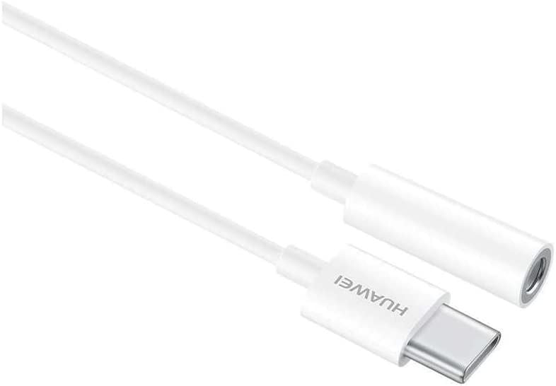 Official Huawei CM20 Headphone Jack Adapter USB C to 3.5mm White - 55030086
