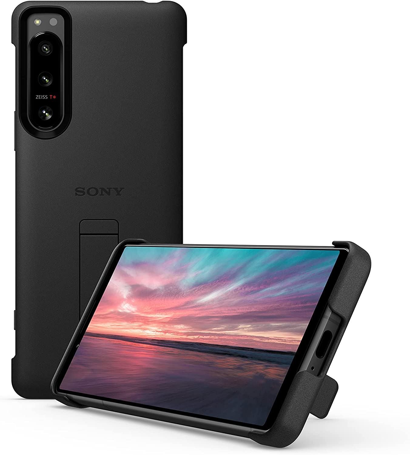Official Sony Xperia 5 IV Style Back Cover Black - XQZCBCQB.ROW