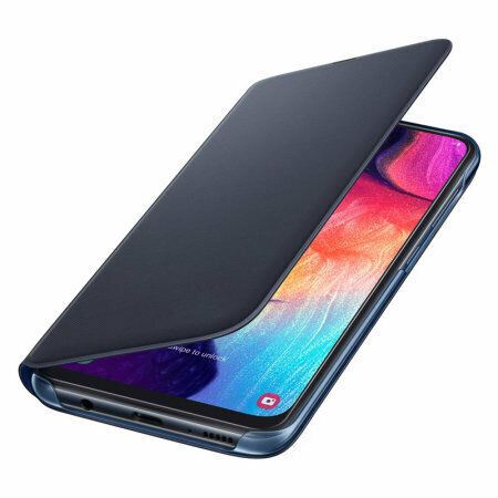 Official Samsung Galaxy A30 Wallet  Case/Cover Black - EF-WA305PBEGWW