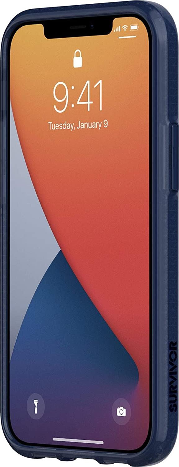 Official Griffin Survivor Clear Case/Cover for iphone 12 Mini Navy - GIP-049-NVY