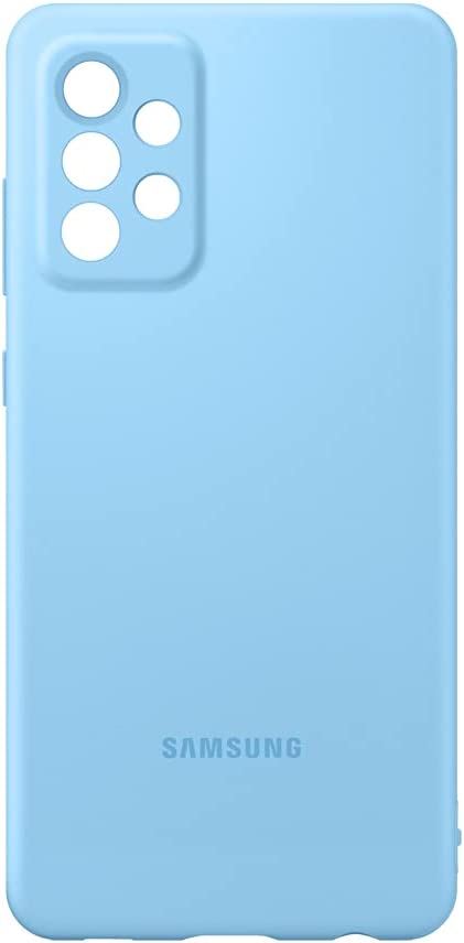 Official Samsung Galaxy A72 Silicone Case/Cover Blue - EF-PA725TLEGWW