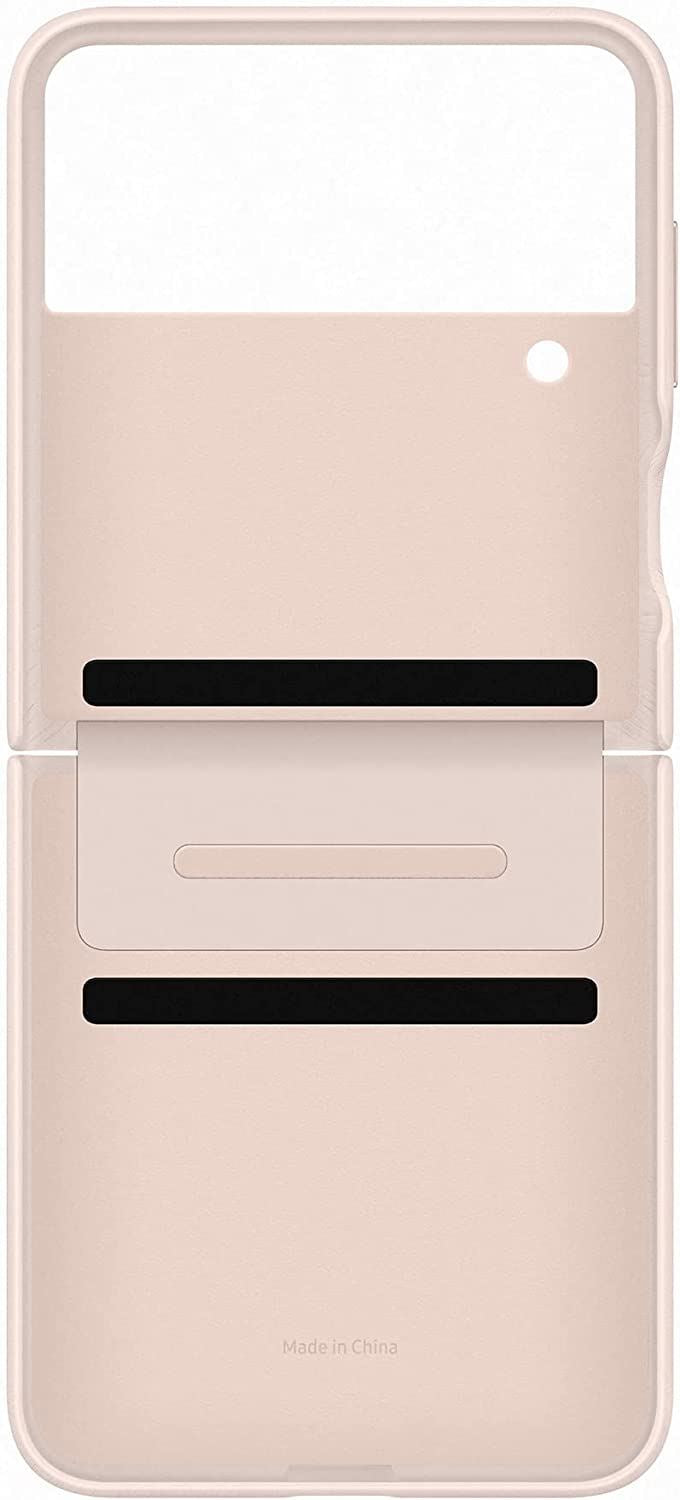 Official Samsung Galaxy Z Flip 4 Flap Leather Cover Peach - EF-VF721LPEGWW