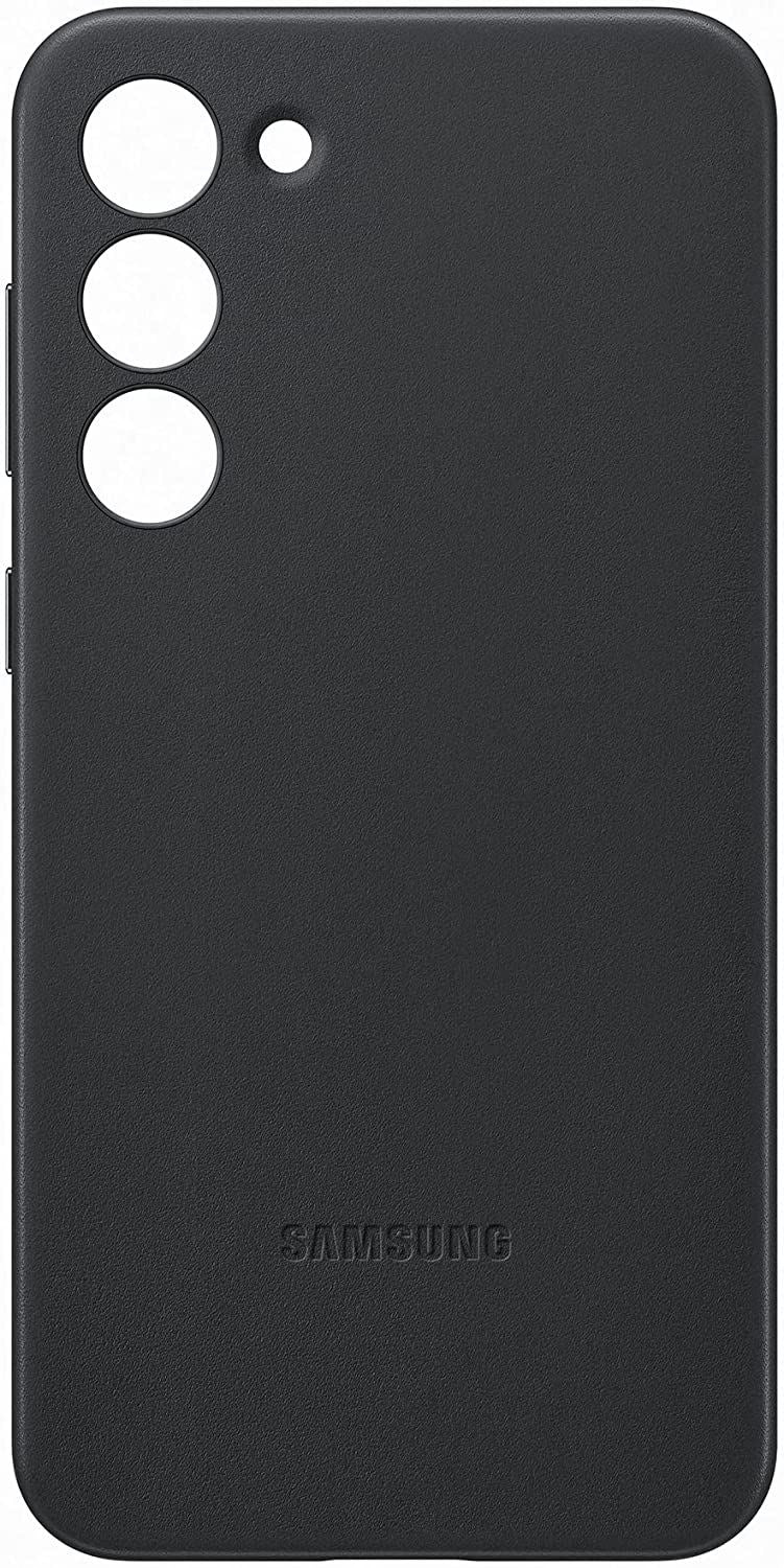 Official Samsung Galaxy S23 Plus Leather Case Black - EF-VS916LBEGWW