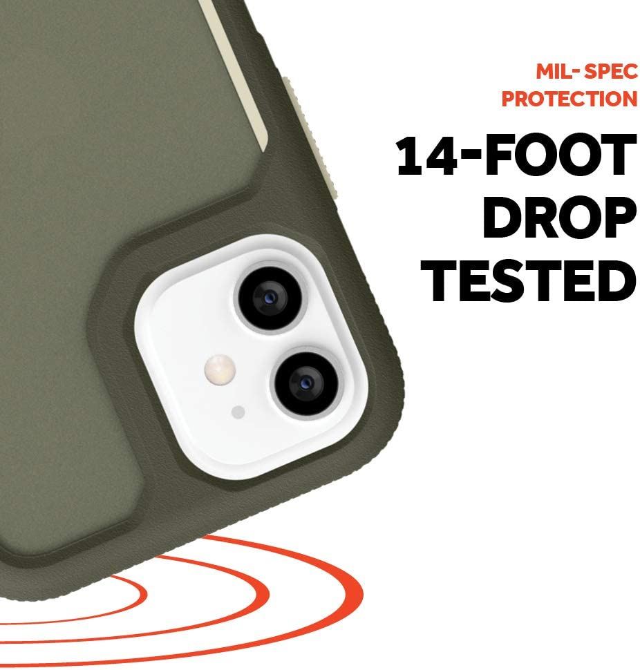 Official Griffin Survivor Endurance Case/Cover for iphone 12 Mini Green - GIP-054-GBW