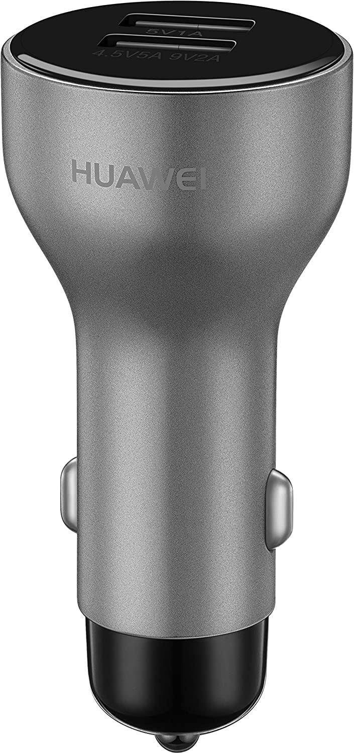 Official Huawei AP38 5A 1M Dual USB Car Charger with Type C Data Cable Grey