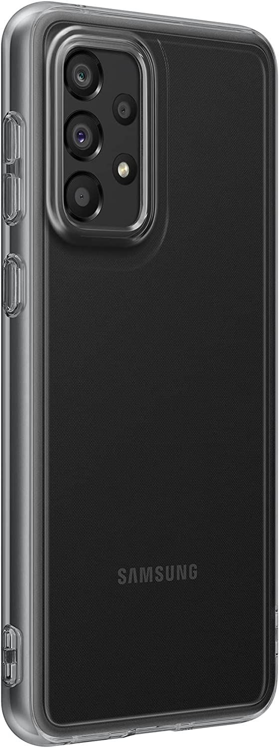 Official Samsung Galaxy A33 5G Soft Clear Cover Black - EF-QA336TBEGWW