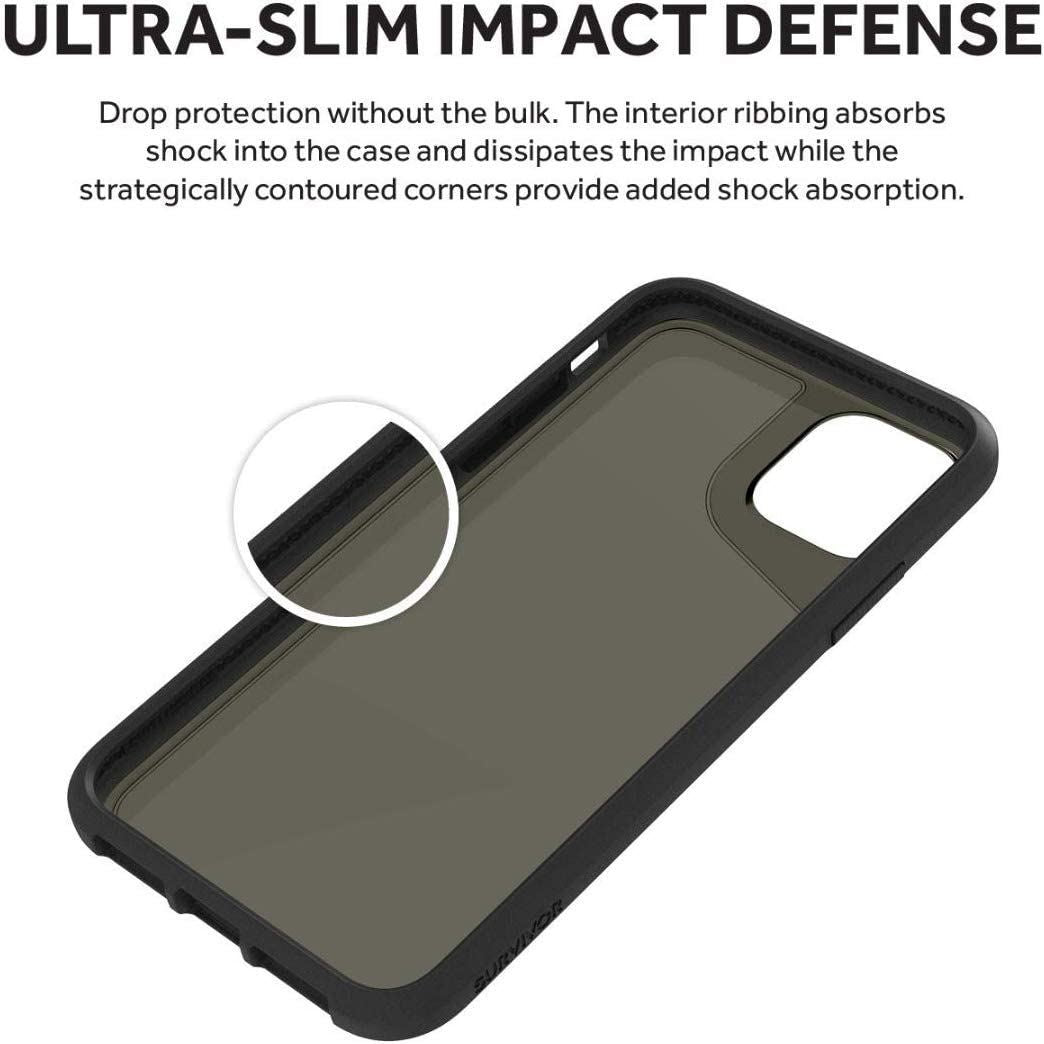 Official Griffin Survivor Strong Case/Cover for iphone 11 Pro Max Black GIP-027-BLK