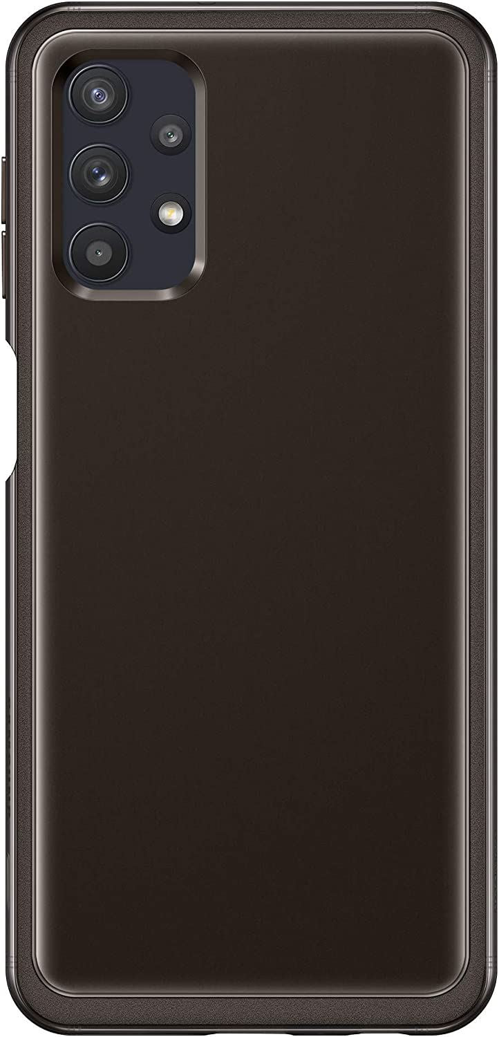 Official Samsung Galaxy A32 5G Soft Cover Clear Black - EF-QA326TBEGEU