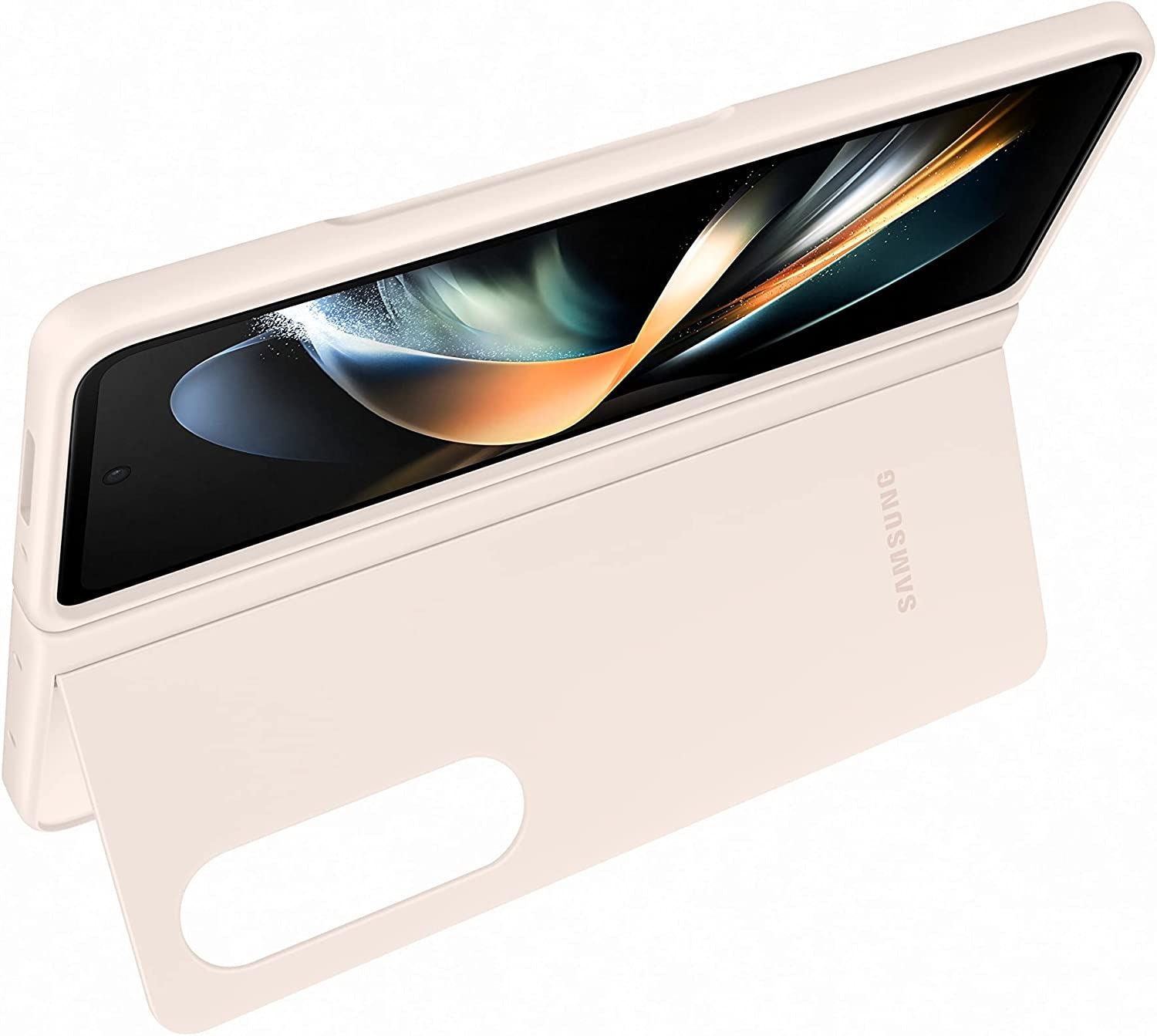 Official Samsung Galaxy Z Fold 4 Slim Standing Cover Sand - EF-MF936CUEGWW