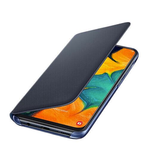 Official Samsung Galaxy A30 Wallet  Case/Cover Black - EF-WA305PBEGWW