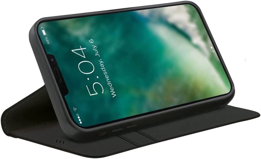 Official Xqisit Eco Wallet Flip  Case/Cover for iphone 13 Pro 6.1" Black - 47393