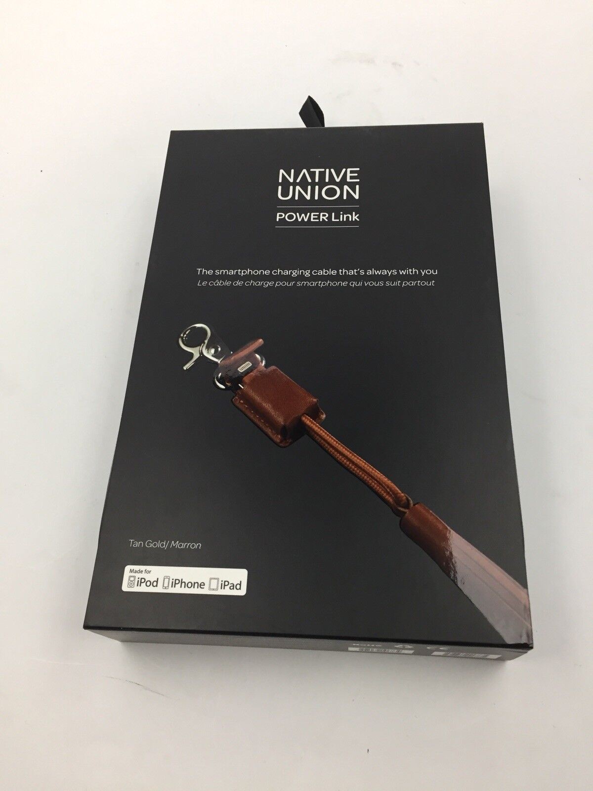 Official Native Union PowerLink Tassel Mfi Cable Tan Gold - LINK-CAM-GLD-L