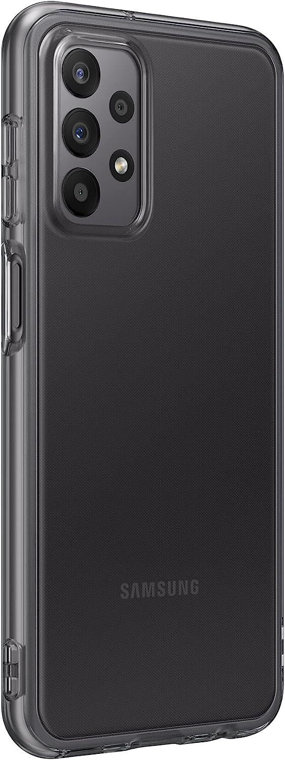 Official Samsung Galaxy A23 5G Soft Clear Cover Black - EF-QA235TBEGWW