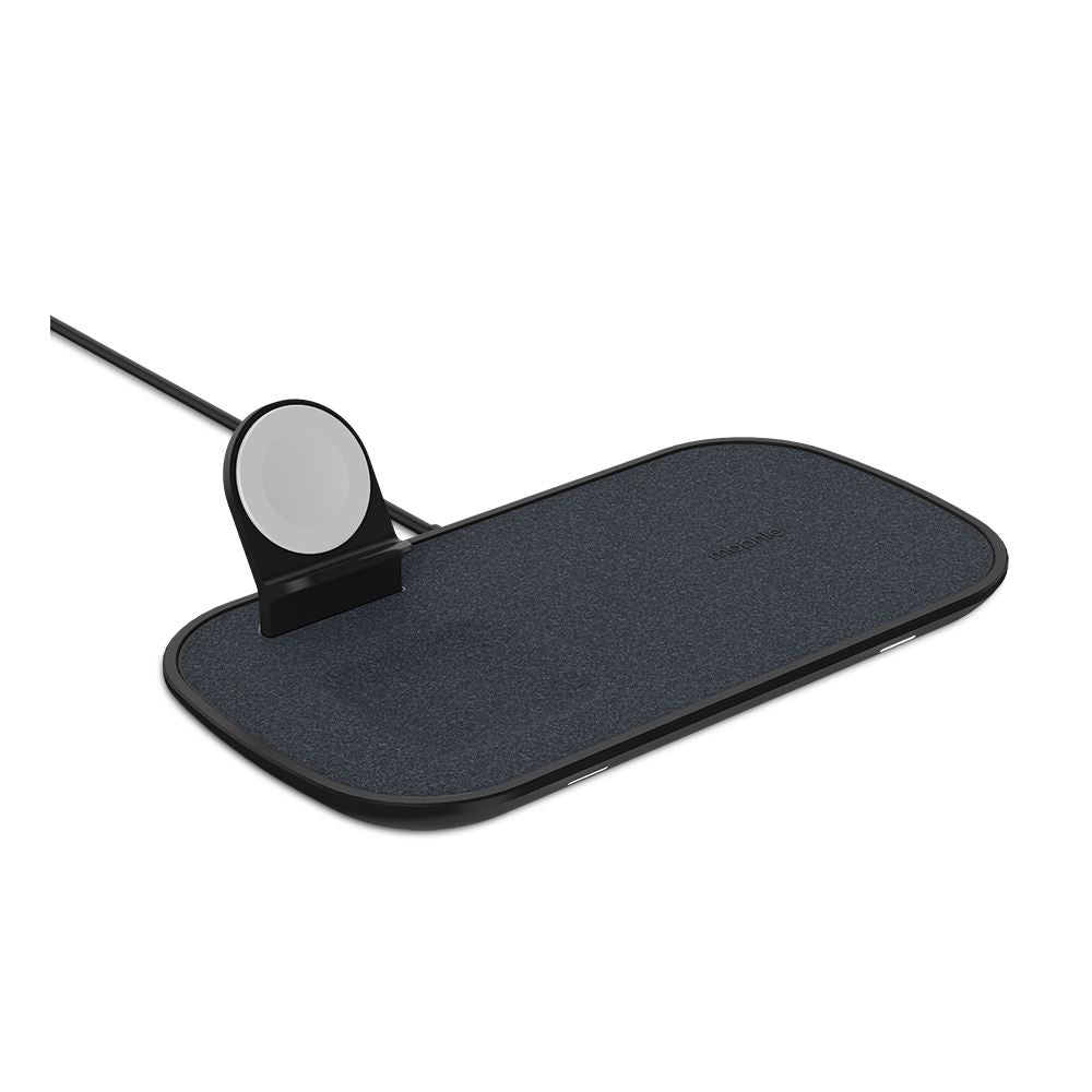 Official Mophie Qi 7.5W 3 in 1 Wireless Charging Pad Black EU Plug - 409903655