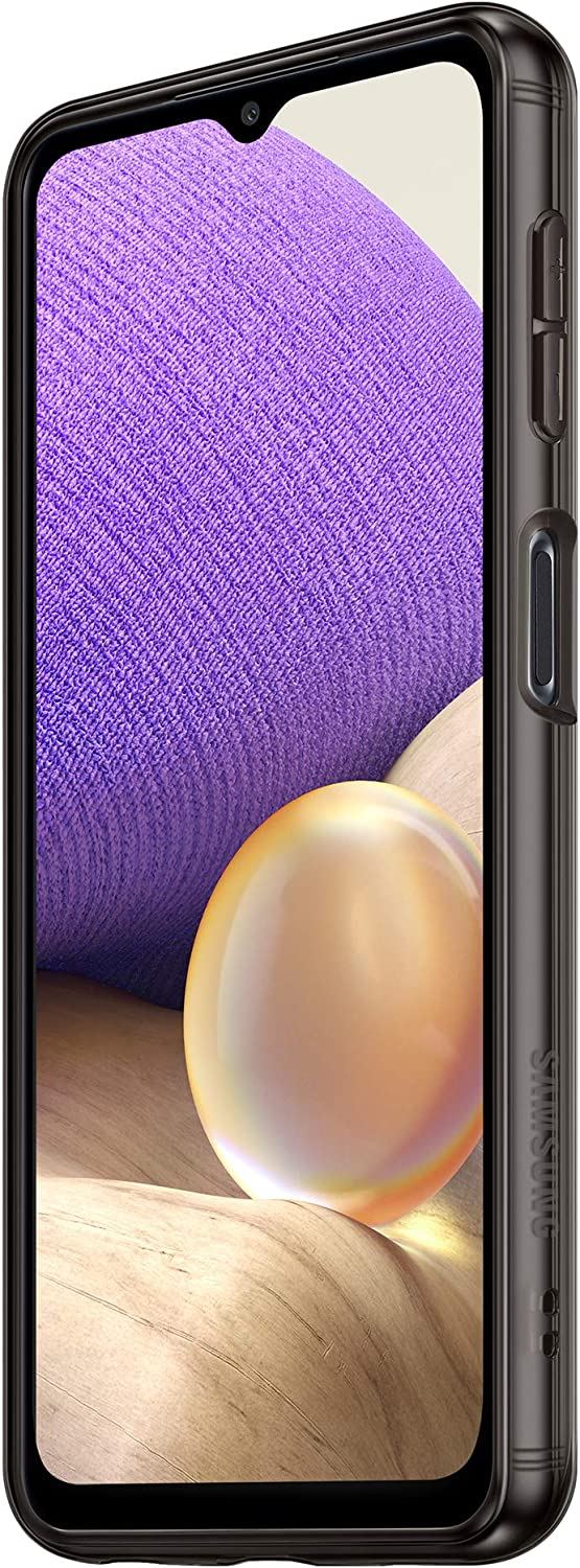 Official Samsung Galaxy A32 5G Soft Cover Clear Black - EF-QA326TBEGEU