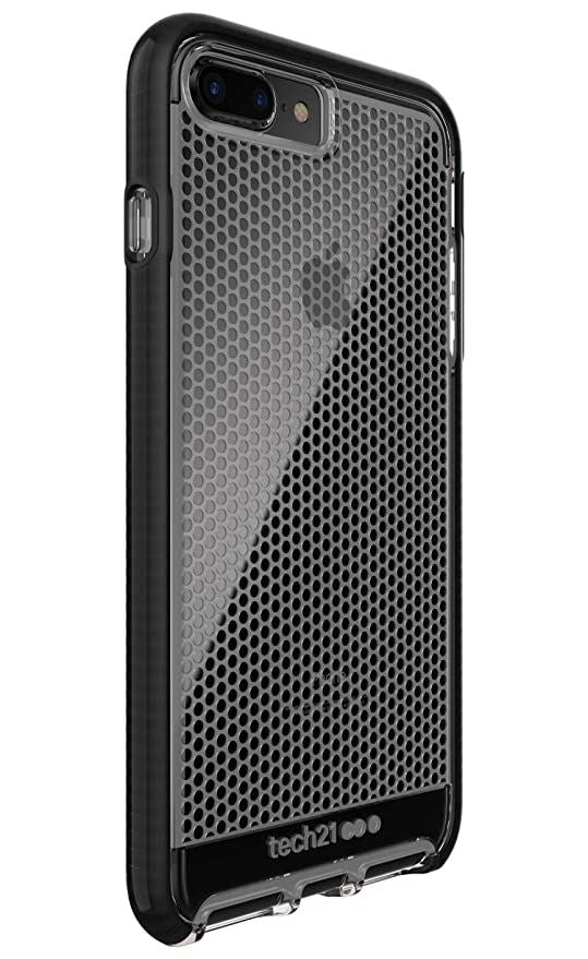 Official Tech 21 Evo Mesh Case/Cover for iphone 7/8 Plus Clear/Black T21-5425