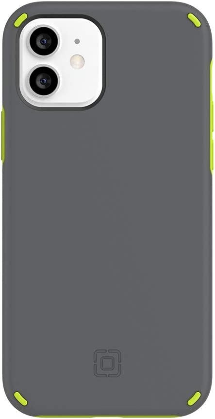 Official Incipio Duo Case/Cover for iphone 12/12 Pro 6.1" Grey/Green - IPH-1895-VOLT