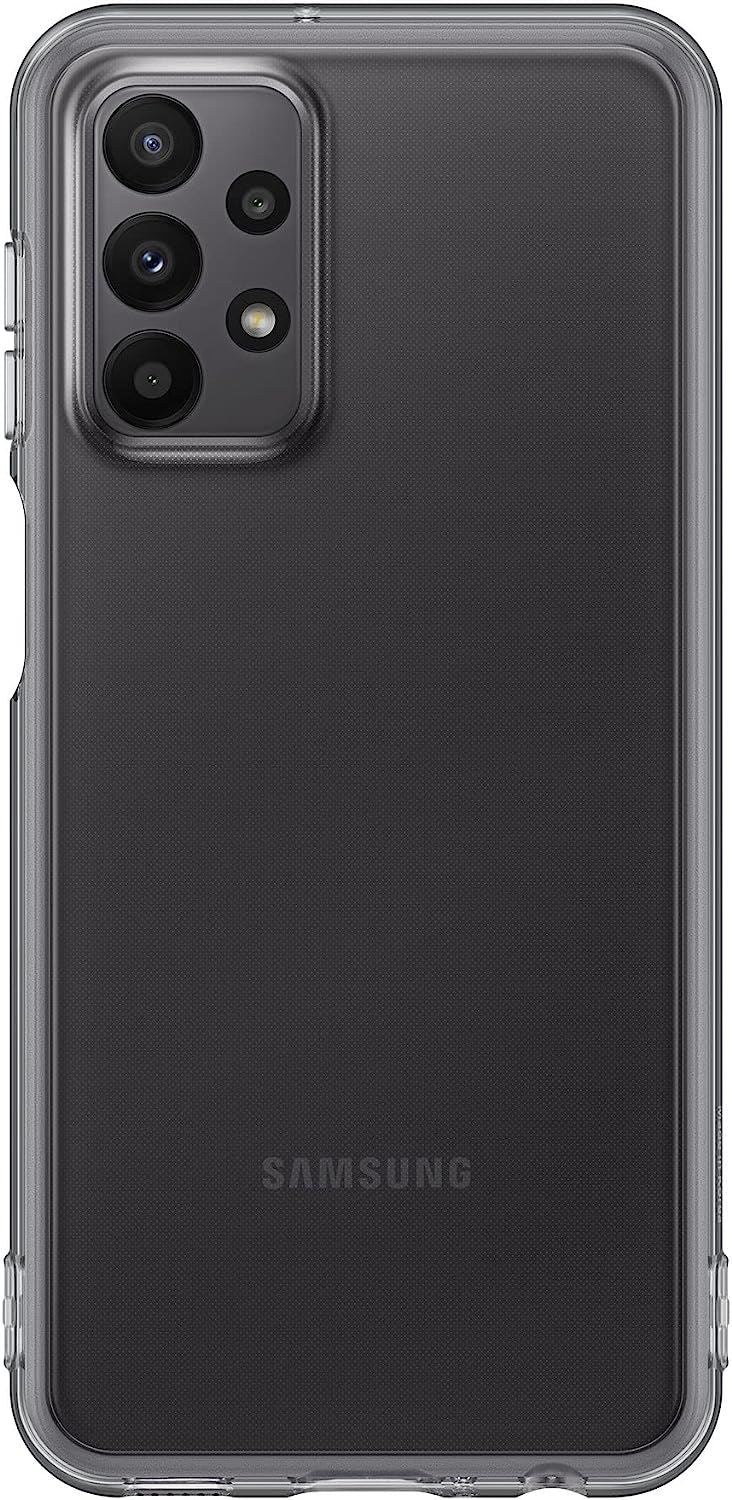 Official Samsung Galaxy A23 5G Soft Clear Cover Black - EF-QA235TBEGWW