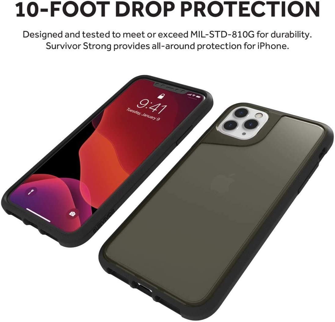 Official Griffin Survivor Strong Case/Cover for iphone 11 Pro Max Black GIP-027-BLK
