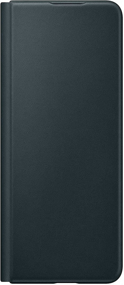 Official Samsung Galaxy Z Fold 3 Leather Flip Cover Green - EF-FF926LGEGWW