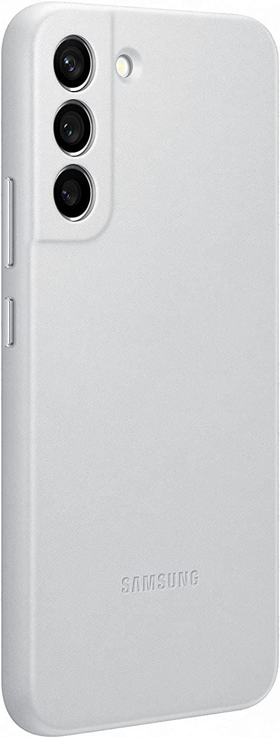 Official Samsung Galaxy S22 Plus Leather Cover Grey - EF-VS906LJEGWW