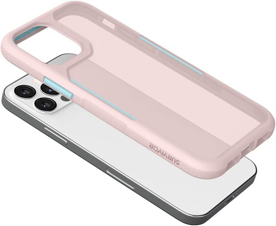 Official Griffin Survivor Endurance Case/Cover for iphone 12/12 Pro 6.1" Pink - GIP-056-PBL