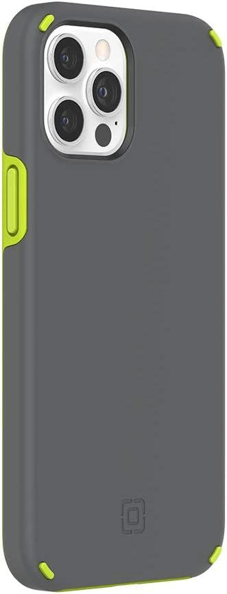 Official Incipio Duo Case/Cover for iphone 12 Pro Max Grey/Green - IPH-1896-VOLT