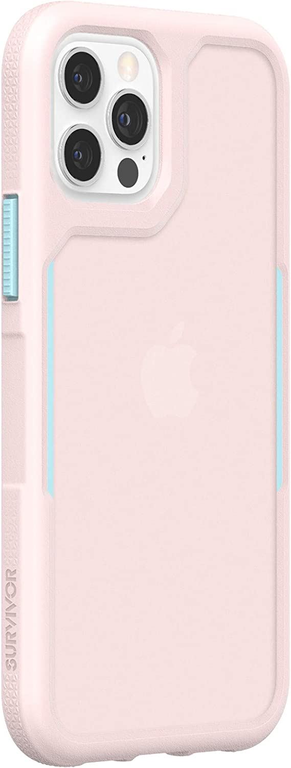 Official Griffin Survivor Endurance Case/Cover for iphone 12/12 Pro 6.1" Pink - GIP-056-PBL