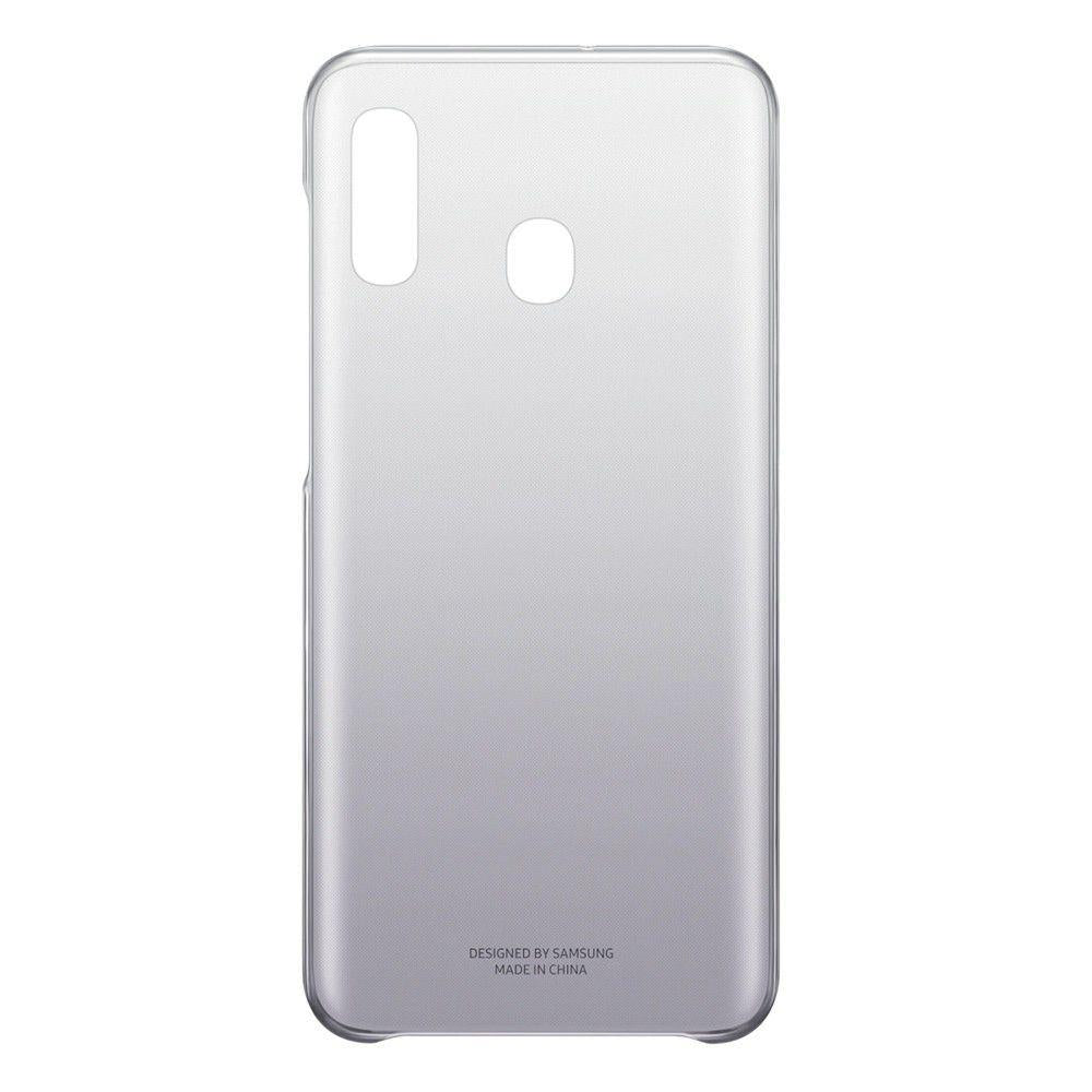 Official Samsung A20 Gradation Cover Black - EF-AA205CBEGWW
