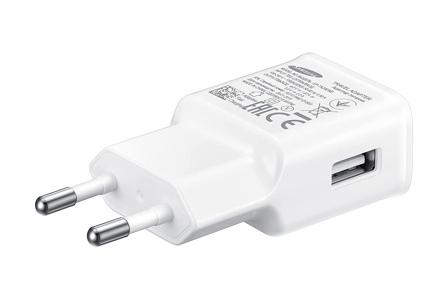 Official Samsung 15W EU Mains Charger White with A to C Cable - EP-TA20EWECGWW