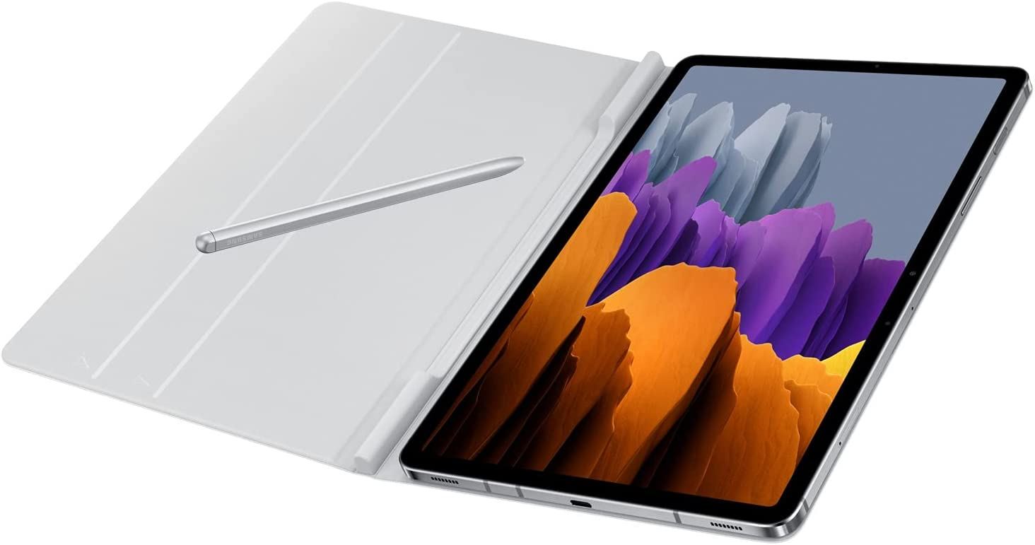 Official Samsung Galaxy Tab S7/S8 Book Cover Grey - EF-BT870PJEGEU