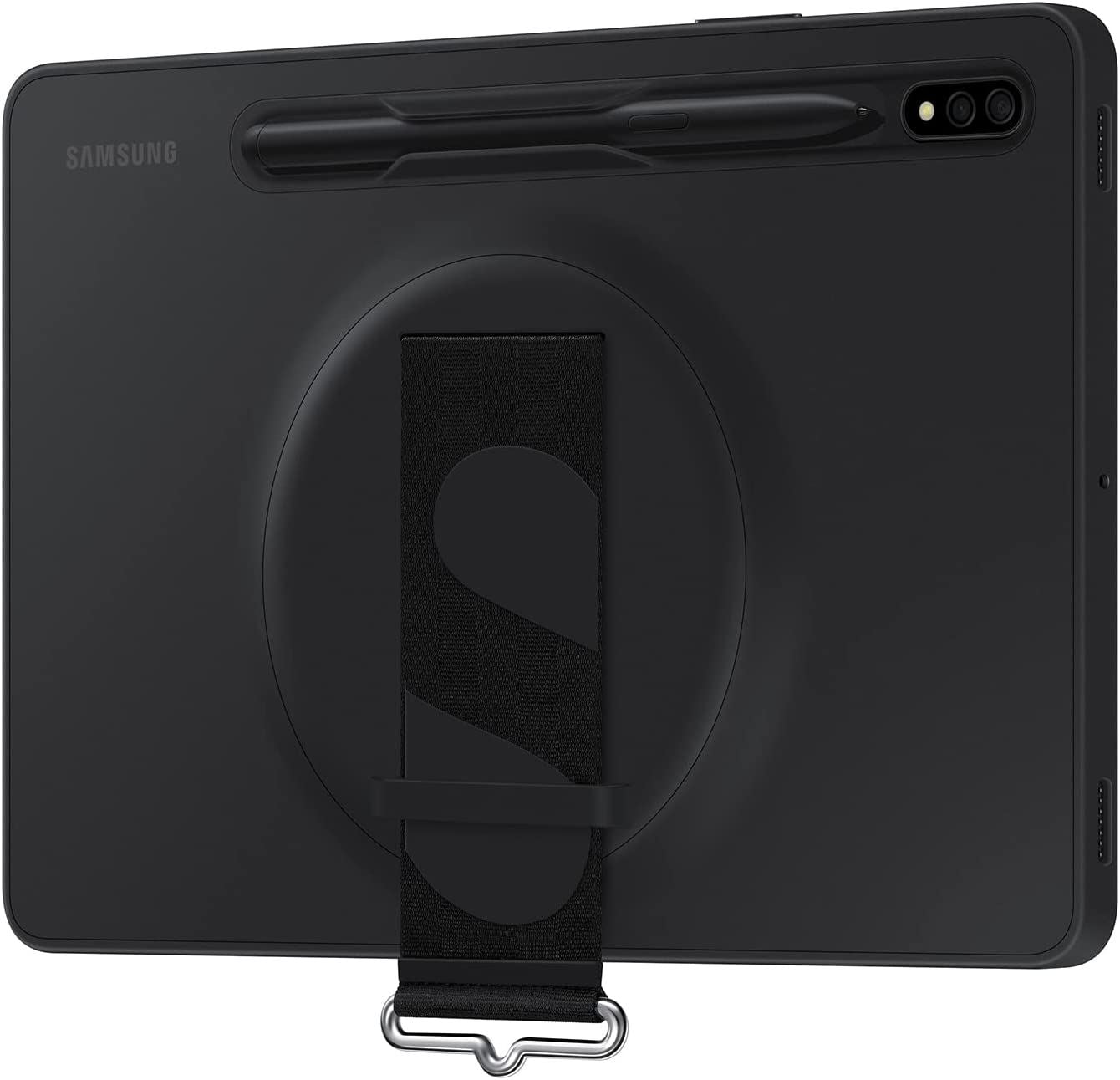 Official Samsung Galaxy Tab S7/S8 Strap Cover Black - EF-GX700CBEGWW