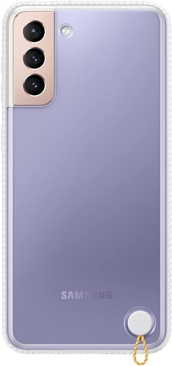 Official Samsung Galaxy S21 Plus Clear Protective Case/Cover White - EF-GG996CWEGWW