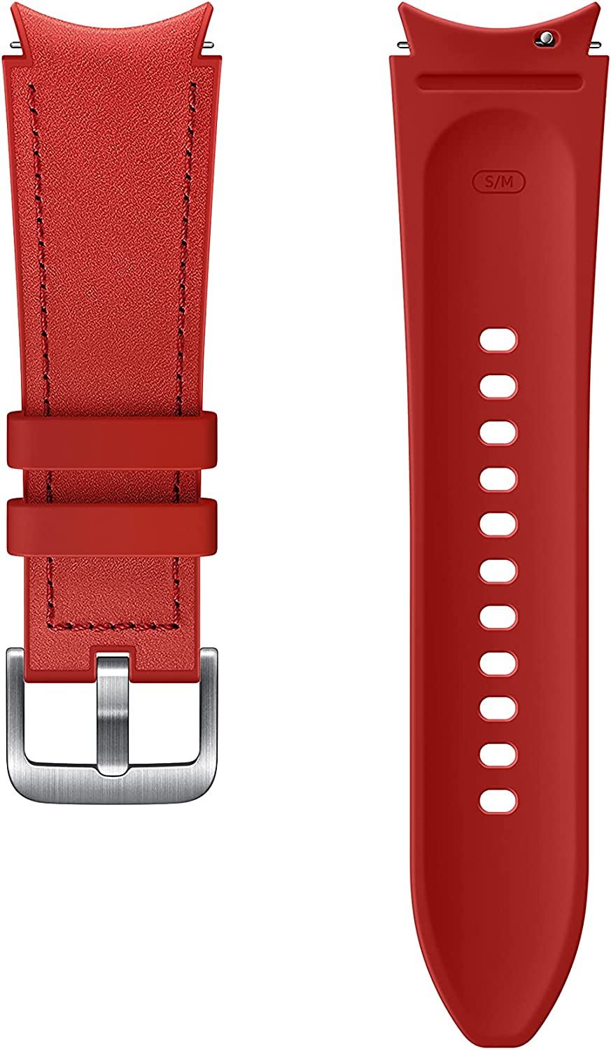 Samsung Galaxy Watch 4 Hybrid Leather Band 20mm S/M Red - ET-SHR88SREGEU