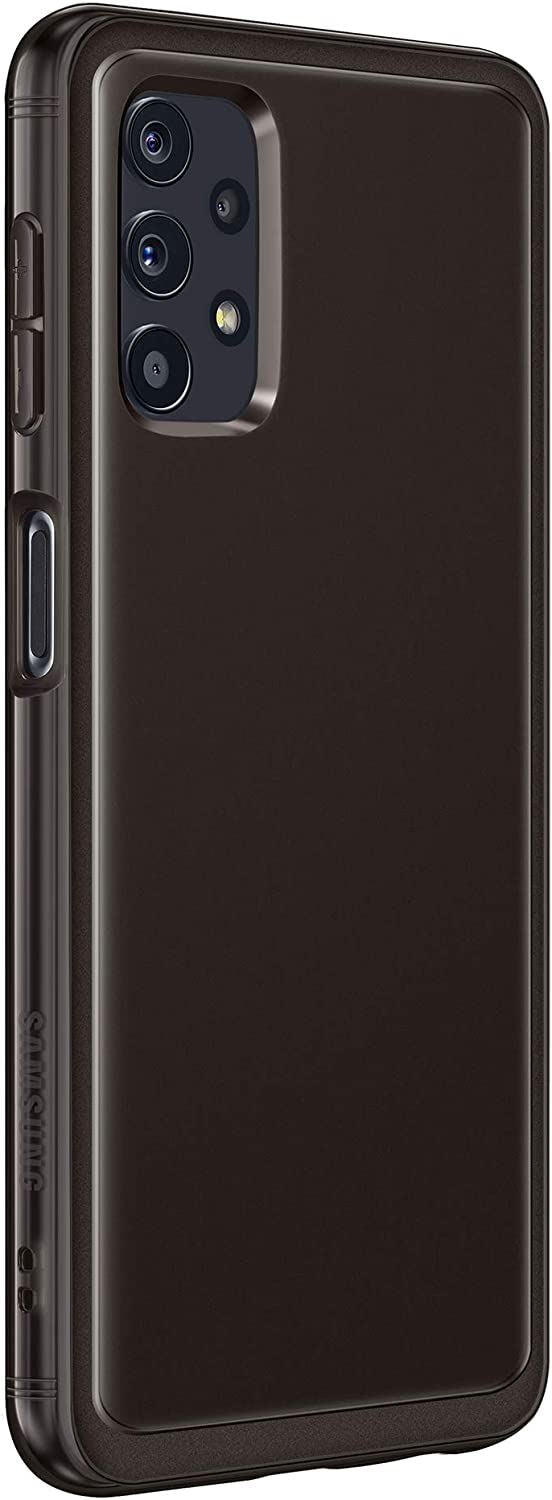 Official Samsung Galaxy A32 5G Soft Cover Clear Black - EF-QA326TBEGEU