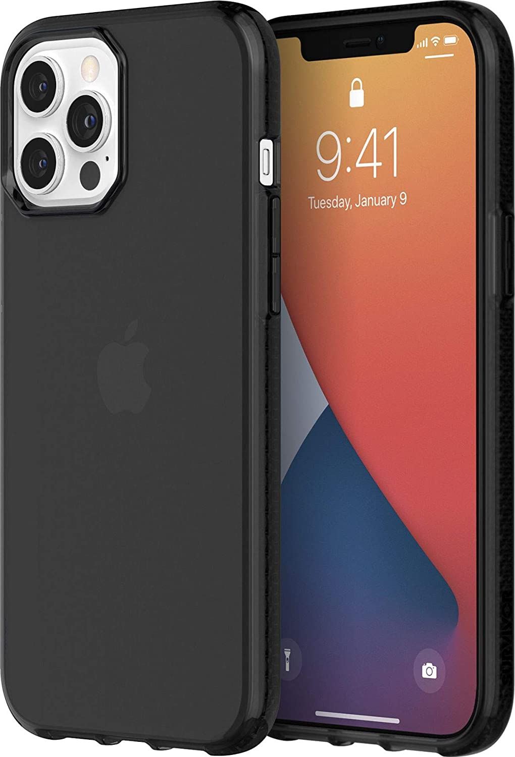 Official Griffin Survivor Clear Case/Cover for iphone 12 Pro Max Black - GIP-052-BLK