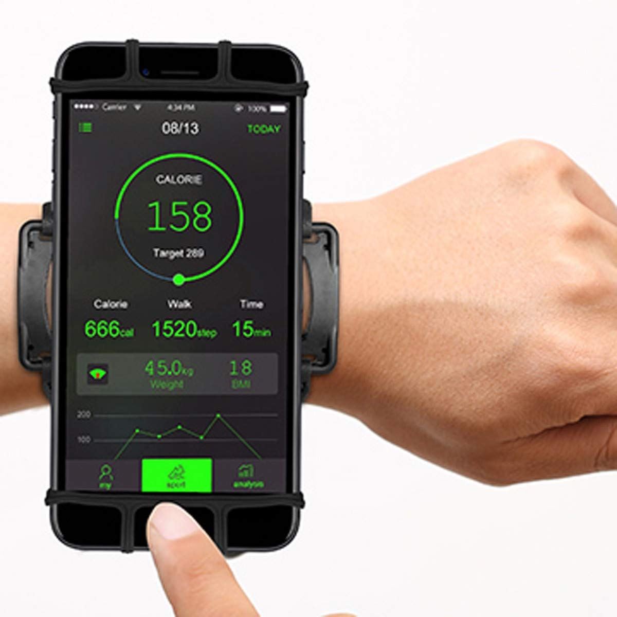 Official Muvit Sport Wristband for up tp 6" Devices - MAARM001
