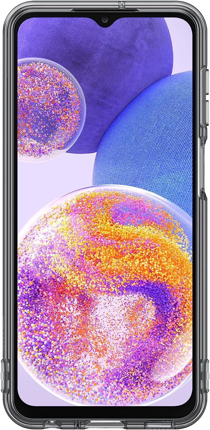 Official Samsung Galaxy A23 5G Soft Clear Cover Black - EF-QA235TBEGWW