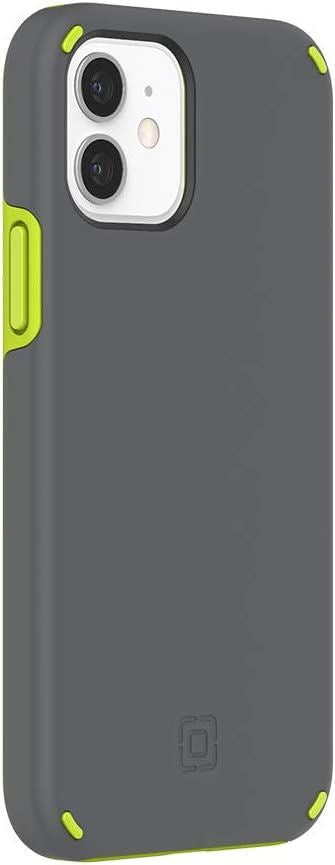 Official Incipio Duo Case/Cover for iphone 12/12 Pro 6.1" Grey/Green - IPH-1895-VOLT