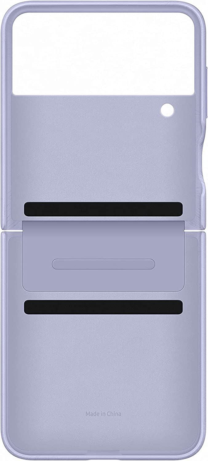 Official Samsung Galaxy Z Flip 4 Flap Leather Cover Serene Purple - EF-VF721LLEGWW